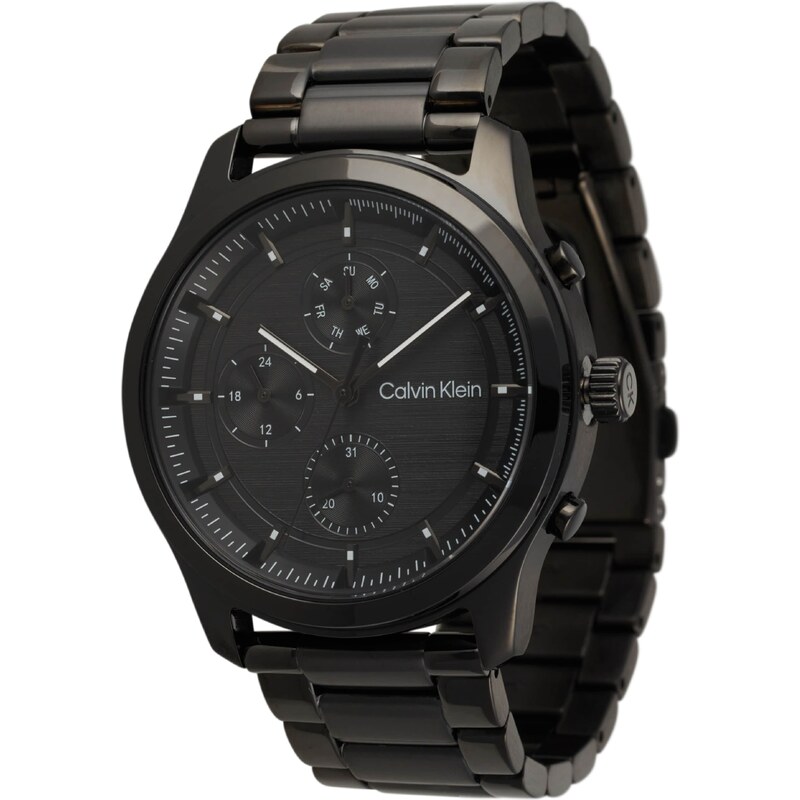 Calvin Klein Analógové hodinky čierna / biela 56908888