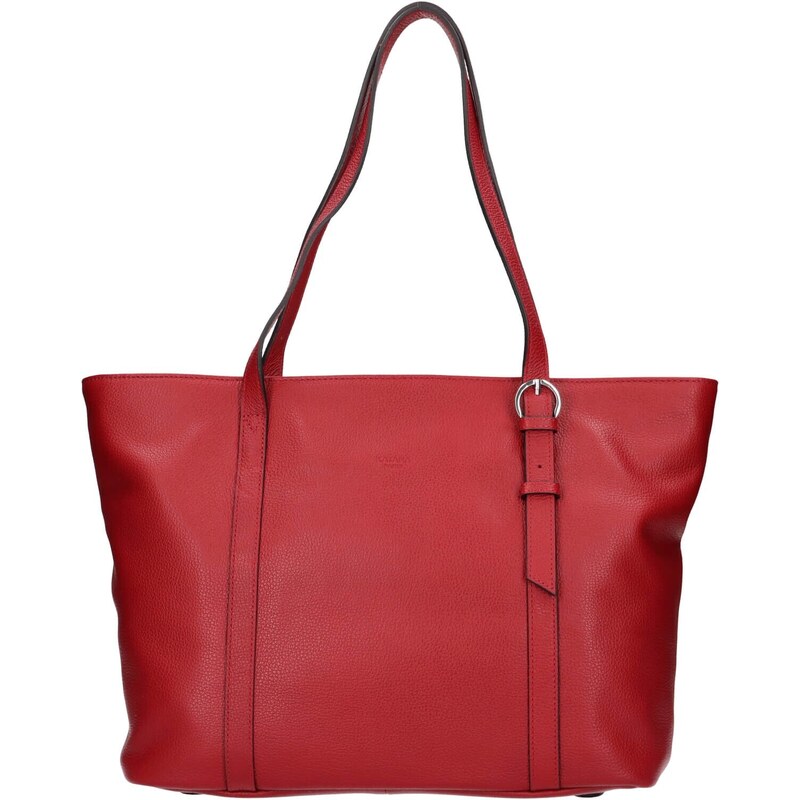 Elegantná dámska kožená kabelka Katana Irnise - červená 36485385
