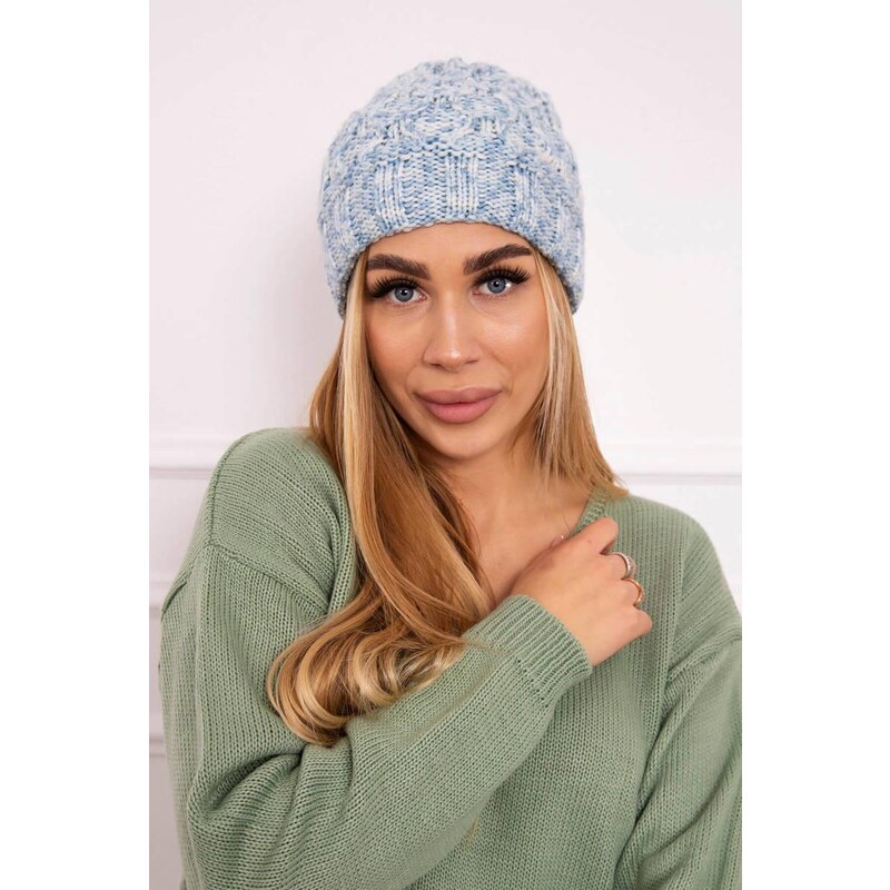 MladaModa Dámska čiapka Eliza K205 svetlomodrá 36491738