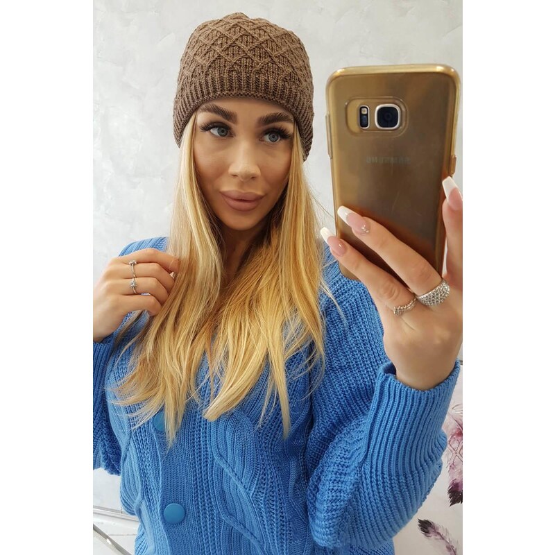 MladaModa Dámska čiapka Greta K204 hnedá 36492571