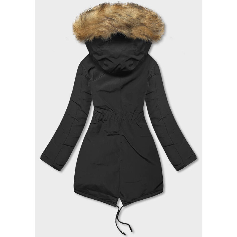 Jejmoda Dámska obojstranná zimná bunda MODA21508 čierna