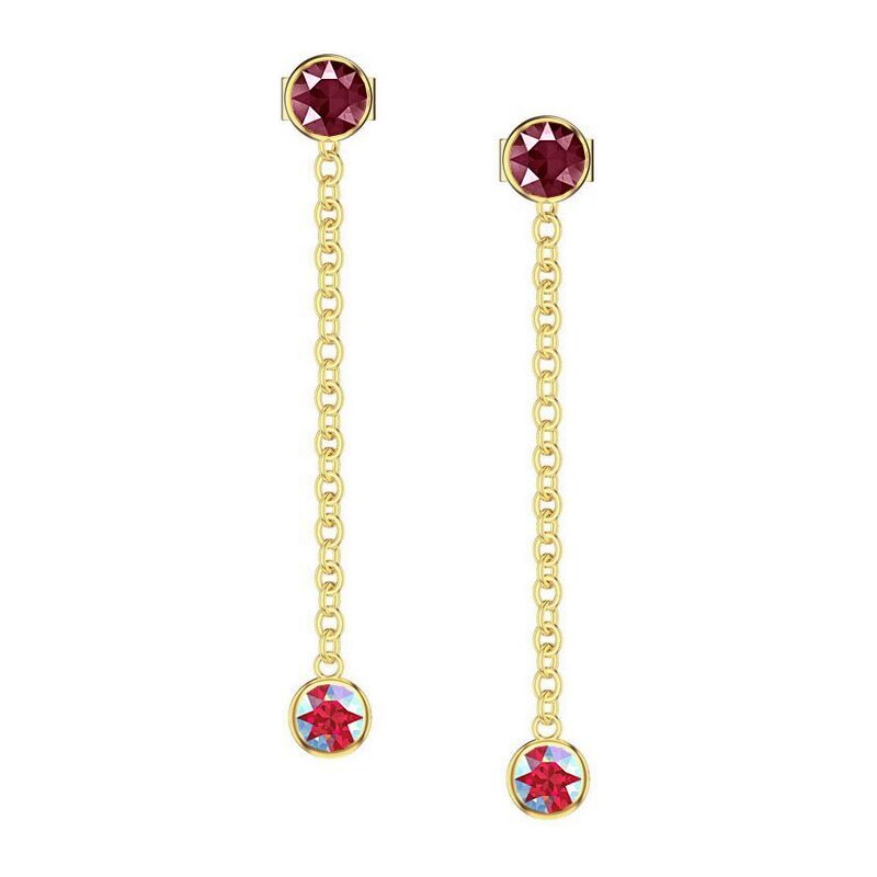 SWAROVSKI Elements Swarovski e. náušnice zlaté visiace Lady Night, 36505640