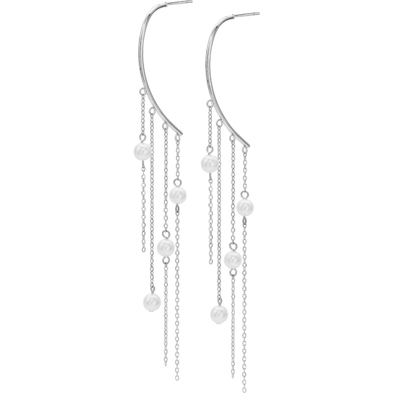 Oliver Weber Luxusné oceľové náušnice s perličkami Lucina 23068 66586291