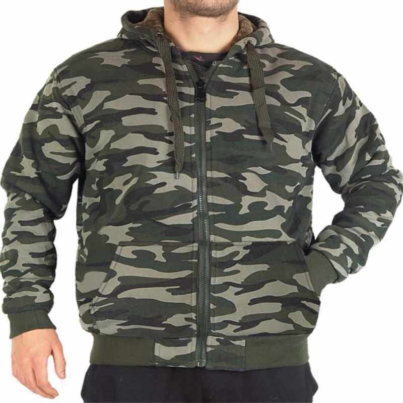 Pánska mikina nadmerná veľkosť HX999a zateplená 36515582