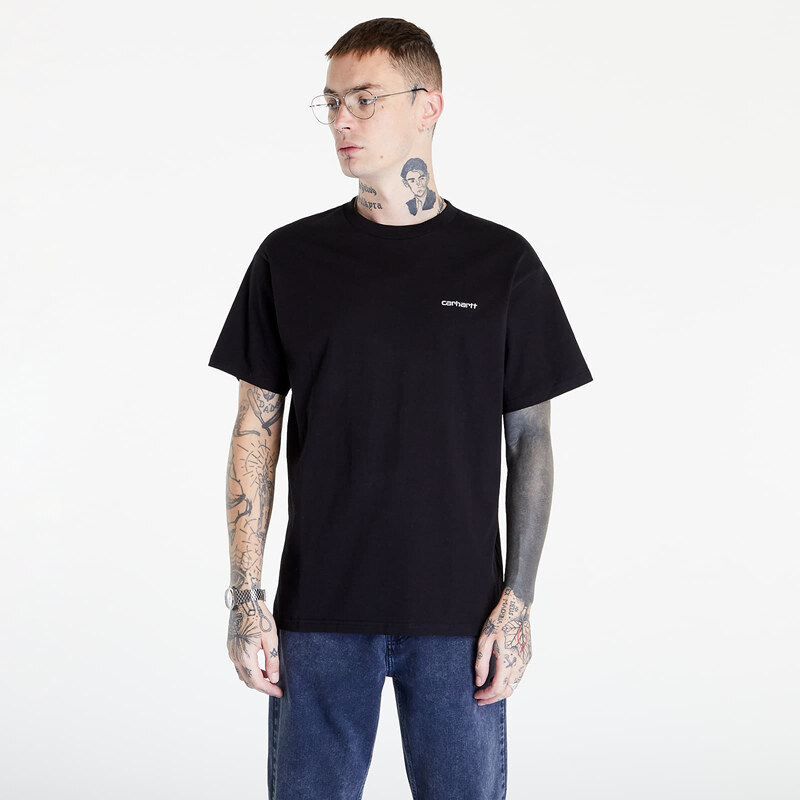 Tričko Carhartt WIP S/S Script Embroidery T-Shirt Black/ White M 36517333
