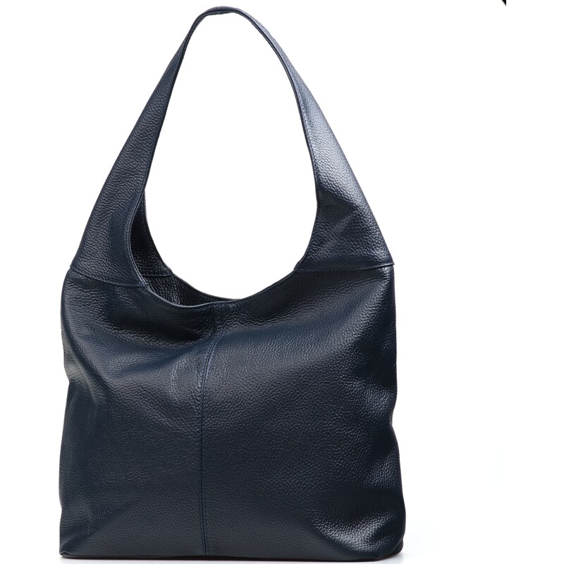 Blaire Kožená kabelka Maude tmavo modrá 64987781