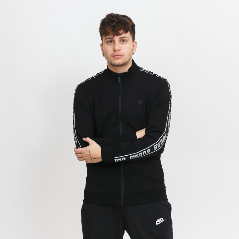 Guess Full Zip Arlo Sweatshirt BLACK 36525091
