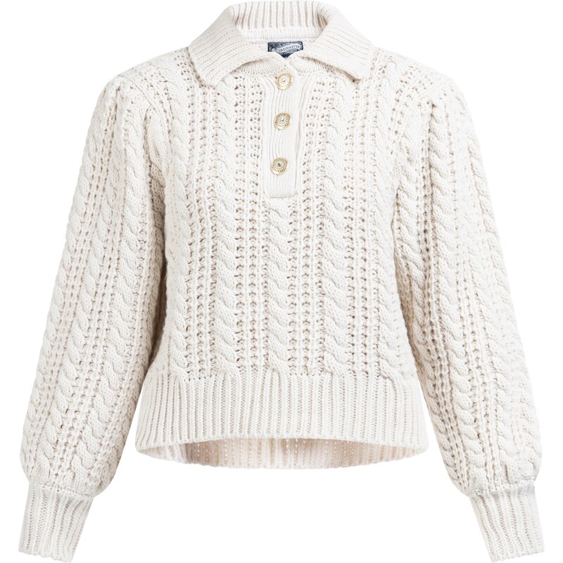 DreiMaster Vintage Sveter biela ako vlna 54236434