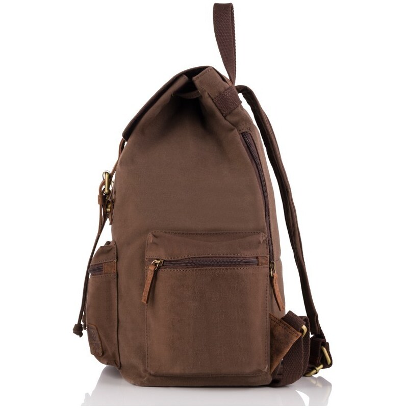 PAOLO PERUZZI Pánsky batoh Vintage T-24-BR | hnedá T-24-BR 36529174