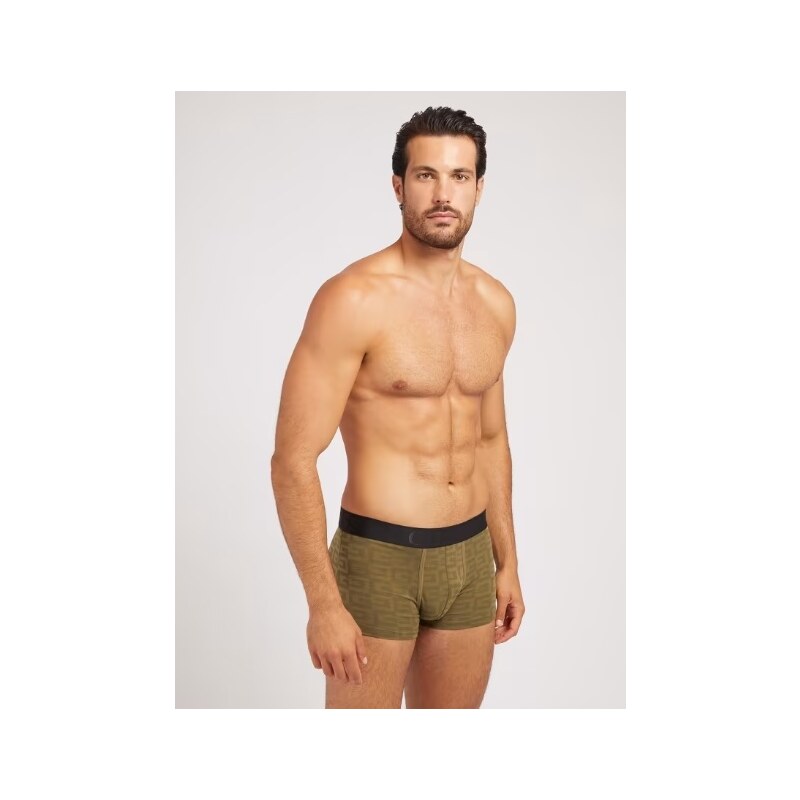 Pánske boxerky 3 pack U2BG01K6YW0 P84S čierna/khaki - Guess 36529623