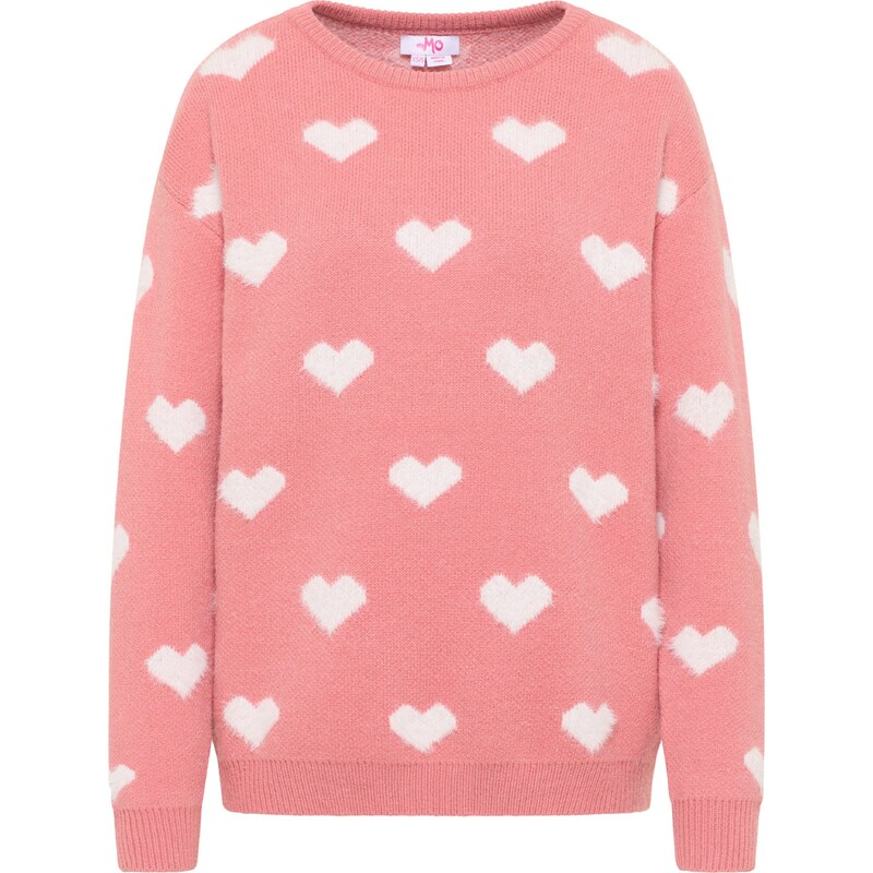 MYMO Sveter Blonda broskyňová / biela 63142630