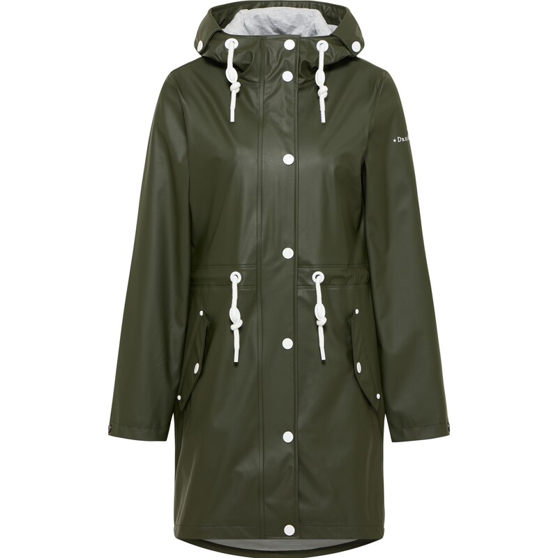 DreiMaster Maritim Funkčný kabát kaki / biela 54236163