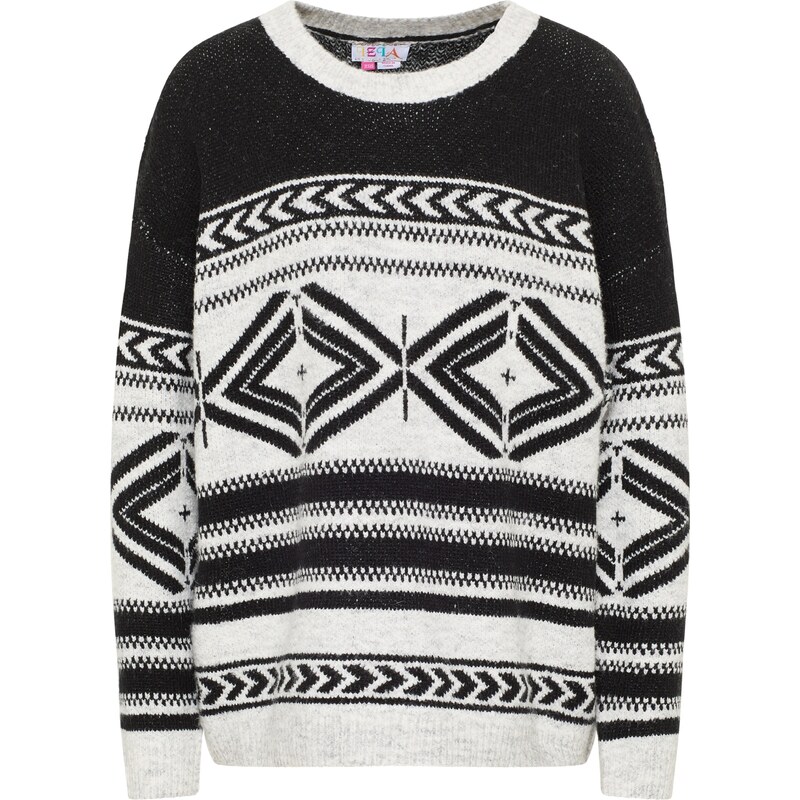 IZIA Sveter čierna / šedobiela 54236799