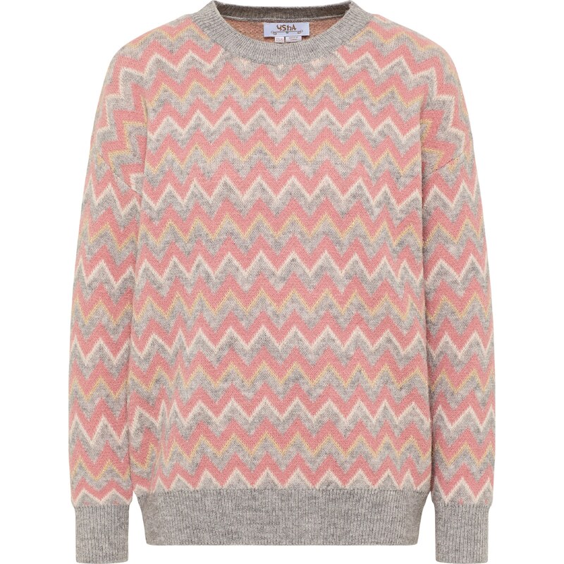 usha FESTIVAL Sveter Festival sivá / ružová / biela 54237897