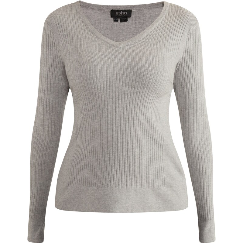 usha BLACK LABEL Sveter Nowles sivá 54237437