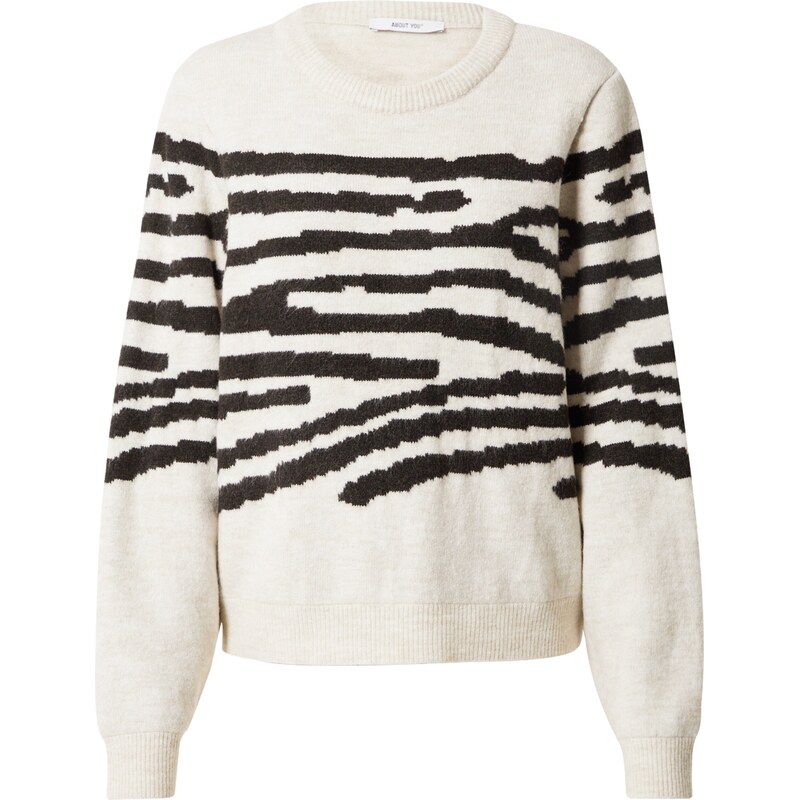 ABOUT YOU Sveter Tanisha béžová / čierna 54239531