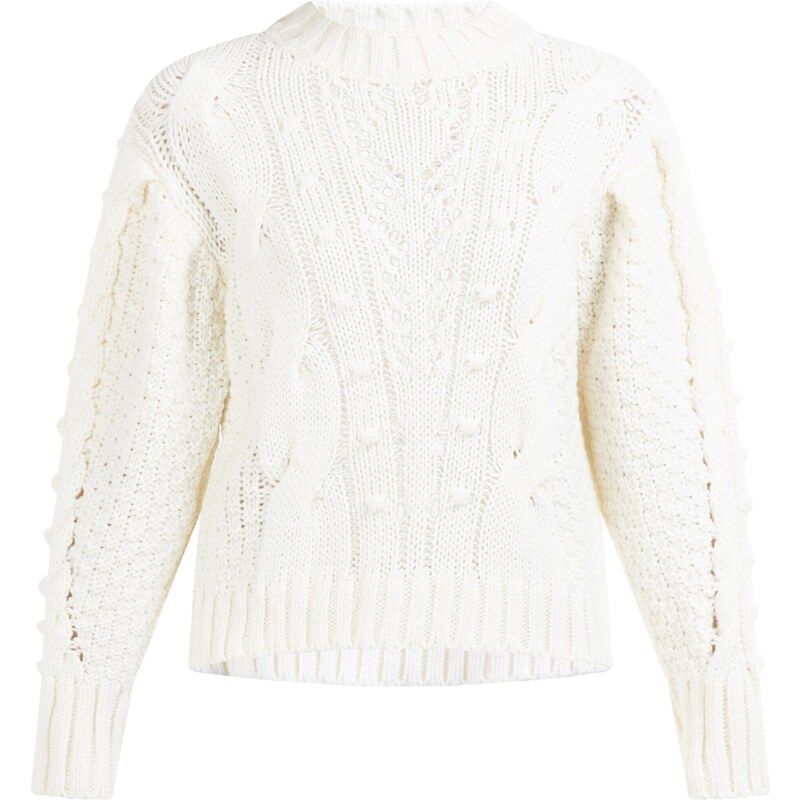 DreiMaster Vintage Sveter Naemi biela ako vlna 54236439