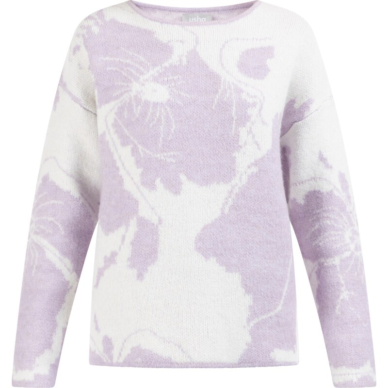 Usha Sveter Sivene orgovánová / biela 58463706