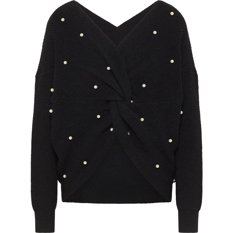 faina Sveter Tylin čierna / strieborná 54237783