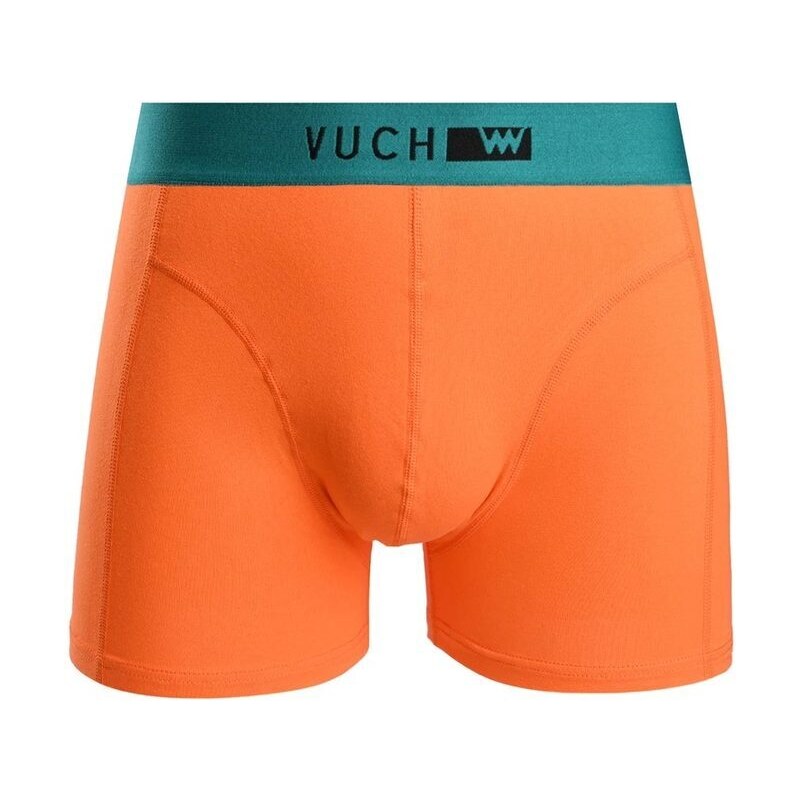 Vuch Výrazné bavlnené oranžové boxerky Connor 36546085