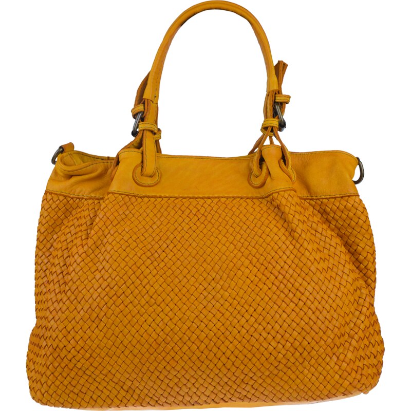 Žltá kožená talianska kabelka Daniela Cubo Gialla NovaKabelka.sk 36553778