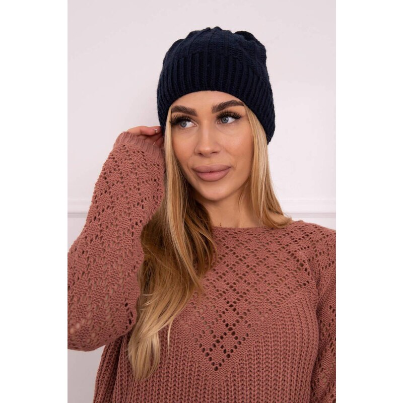 MladaModa Dámska čiapka Anna K238 námornícka modrá 36492454