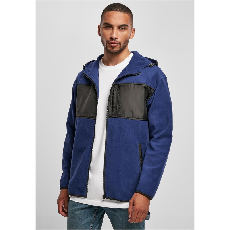 Urban Classics Micro fleece jacket with hood, space blue 50683635