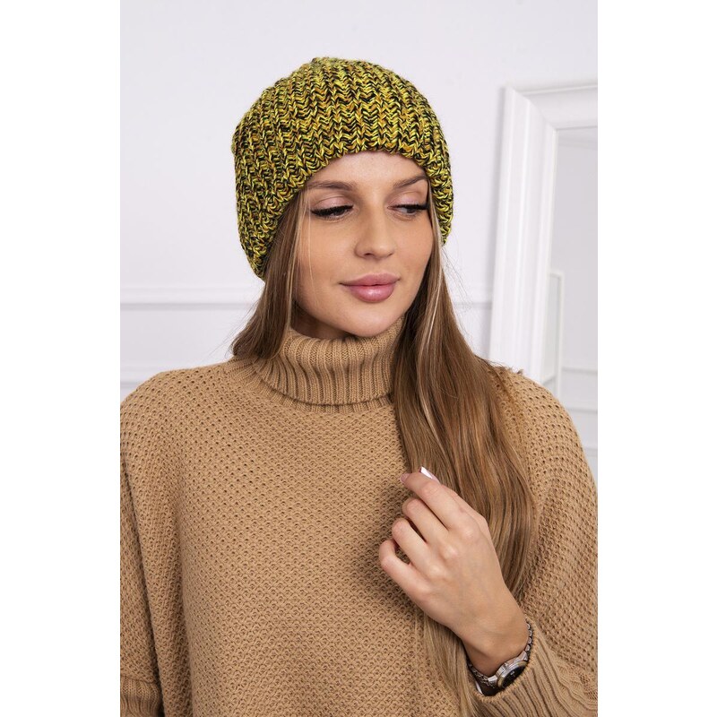 MladaModa Dámska čiapka Delia K260 farba kiwi 36578035