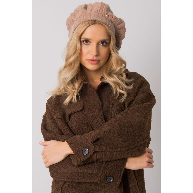 MladaModa Dámska čiapka baretka model 9055 béžová 36578084