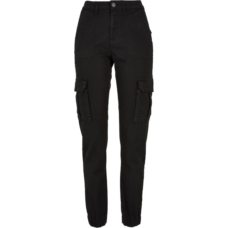 Urban Classics Womens utility trousers made of cotton twill black 50678227