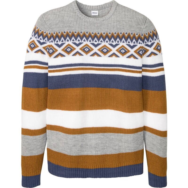 bonprix Nórsky pulóver, farba hnedá 45555863