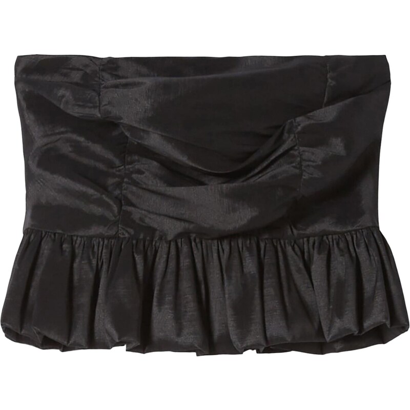 Bershka Top čierna 57348495