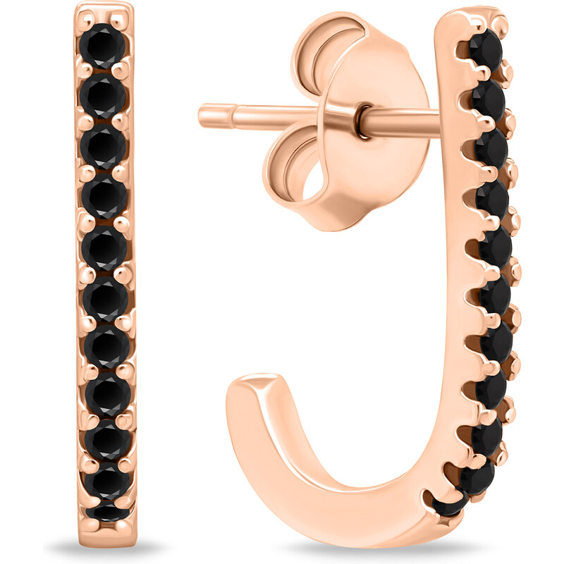 Brilio Silver Originálne bronzové náušnice so zirkónmi EA618RBC 66579822