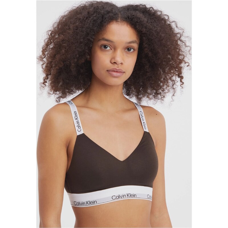 Dámska podprsenka QF7030E BKC tm.hnedá Calvin Klein 36312026