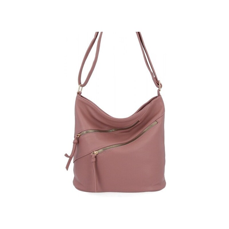 Dámska kabelka listonoška Herisson špinavá ružová 1052L2069 36601261