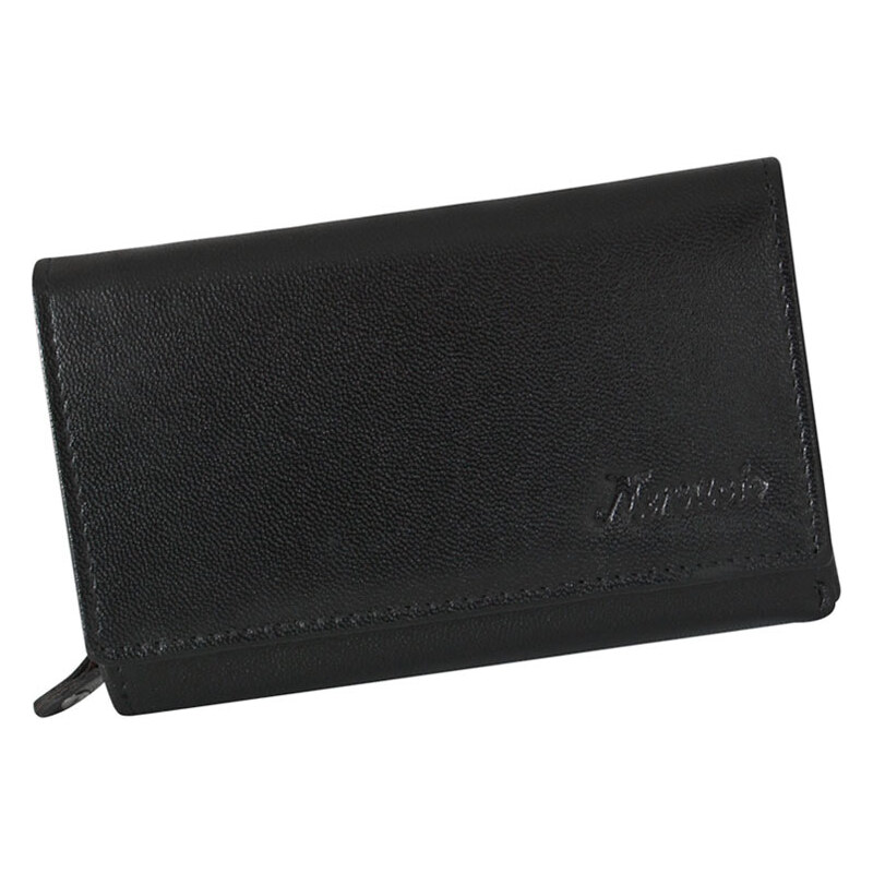 Čierna dámska kožená peňaženka stredných rozmerov Mercucio L3911866 36600426