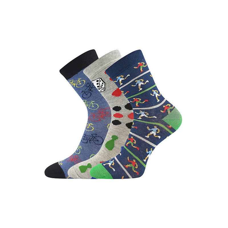 3PACK detské ponožky Boma viacfarebné (057-21-43XIII-mix-B) 20/24 36602625