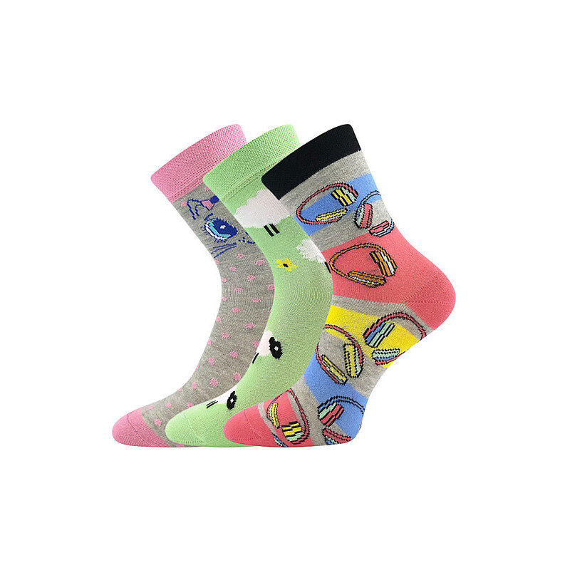 3PACK detské ponožky Boma viacfarebné (057-21-43XIII-mix-D) 20/24 36602626