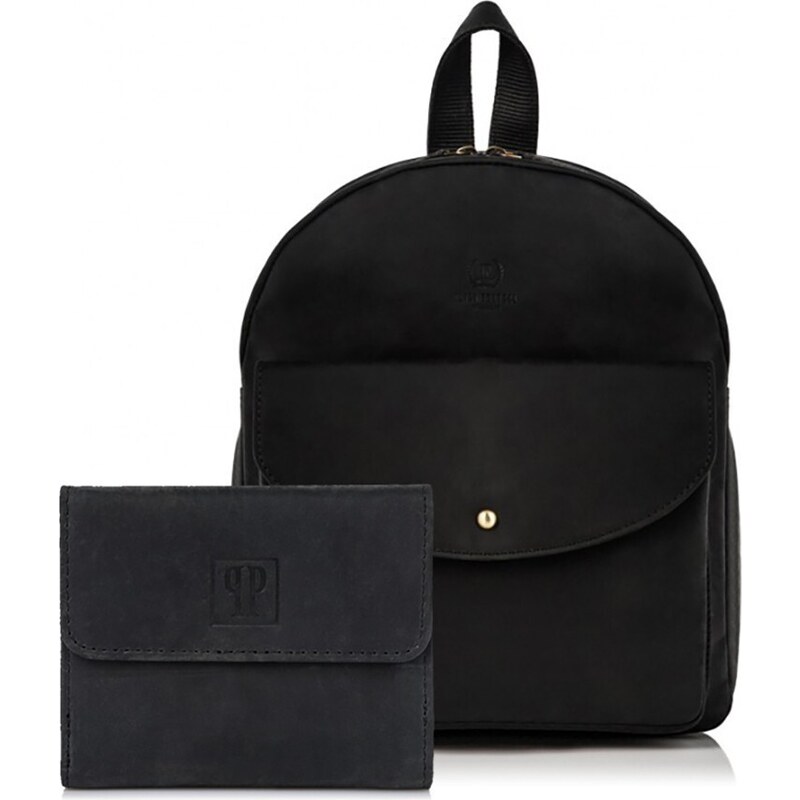 Paolo Peruzzi Dámska darčeková súprava, batoh a peňaženka ZUP-25-BL | 36603142