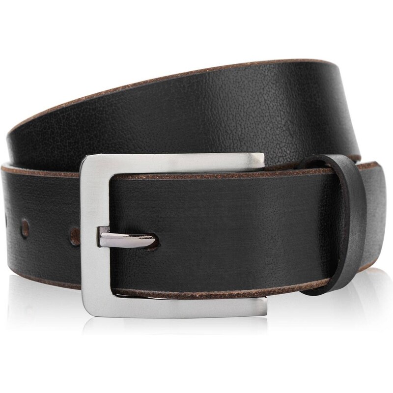 PAOLO PERUZZI Pánsky kožený opasok VINTAGE 100 CM | čierna 05Z01100 36692027