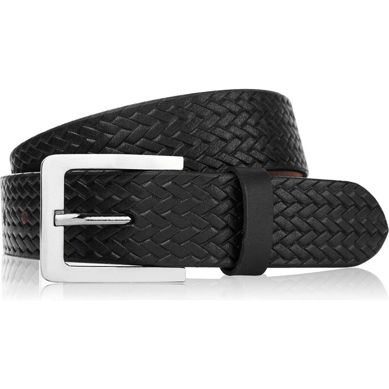 PAOLO PERUZZI Pánsky kožený opasok Vintage 120 CM | čierna 03Z01120 66456116