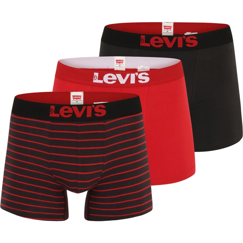 LEVIS Boxerky červená / čierna / biela 36628075