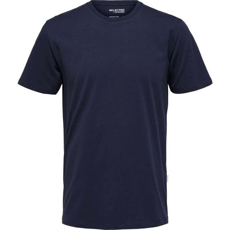 SELECTED Tričko SLHAspen námornícka modrá 36630816