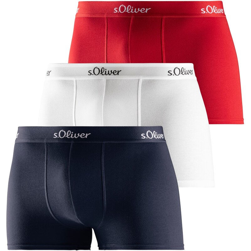 s.Oliver Boxerky tmavomodrá / brusnicová / čierna / biela 54239399