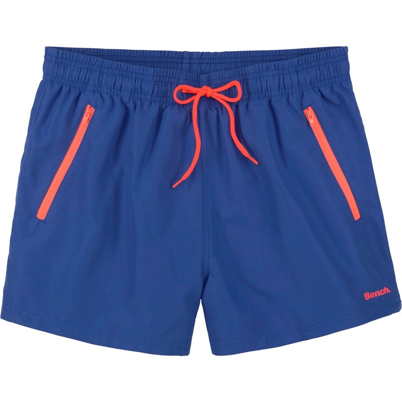 BENCH Plavecké šortky tmavomodrá / oranžová 54239432