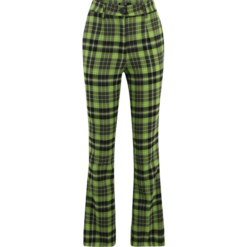 Nasty Gal Petite Nohavice zelená / čierna 54239683