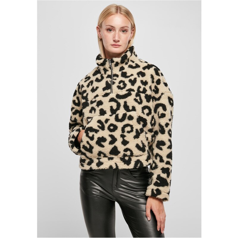 Urban Classics Womens short sandleo AOP Sherpa Troyer 50676837