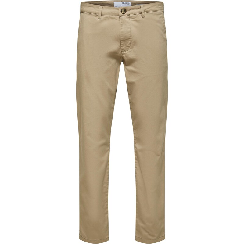 SELECTED Chino nohavice SLHMiles Flex béžová 36630777