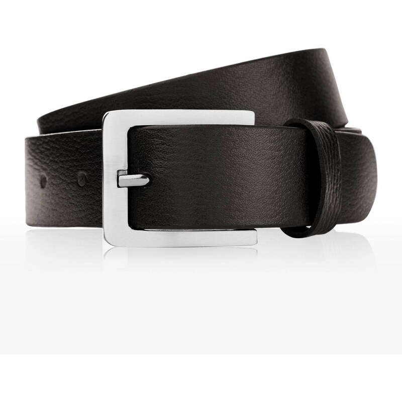 PAOLO PERUZZI Pánsky kožený opasok Vintage 90 cm | čierna 01Z0190 36668465