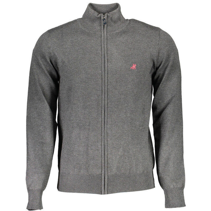 U.S. GRAND Pánsky sivý kardigán US Grand Polo 64704681